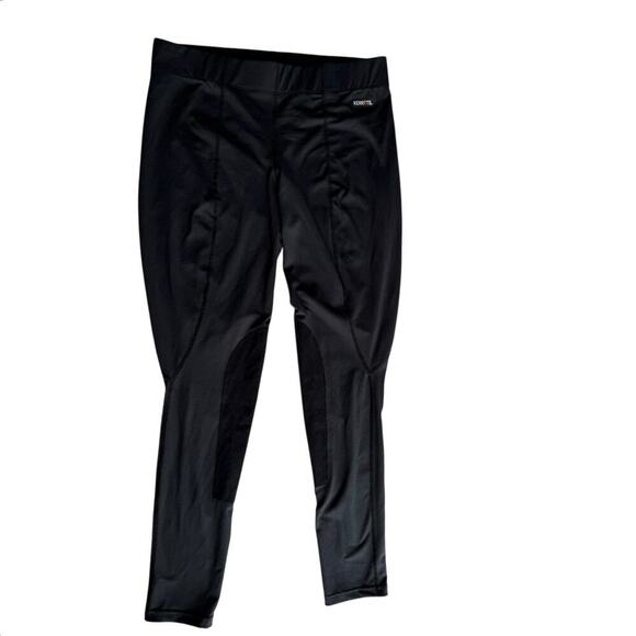 Kerrits Equestrian Riding Pants XL Black Patch Breeches Leggings - Picture 1 of 7